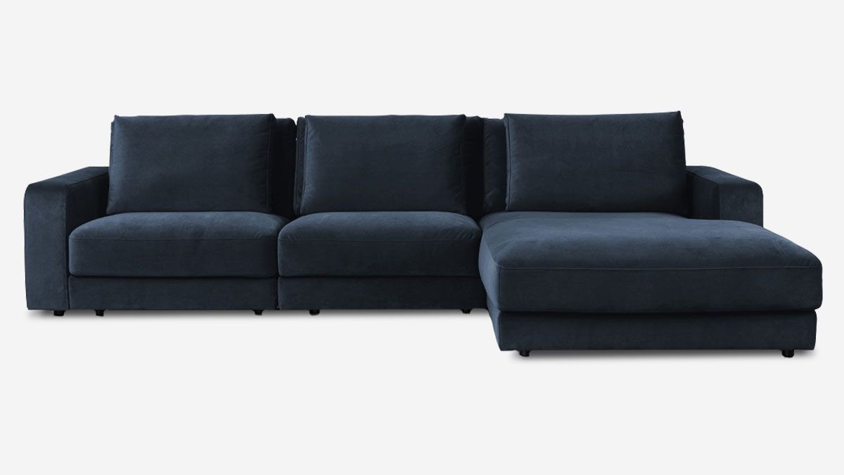 Canapé VENEZIA - Velours Premium - Angle - 5 places