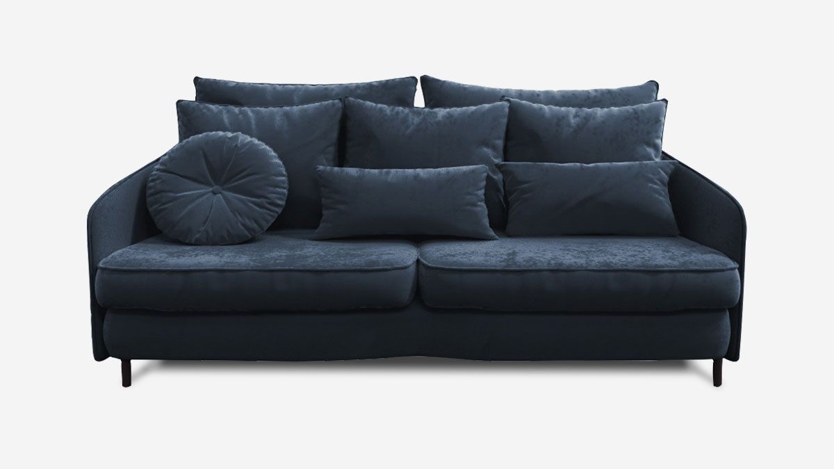 Canapé TREMEZZO - Velours Premium - Droit - Convertible - 3 places