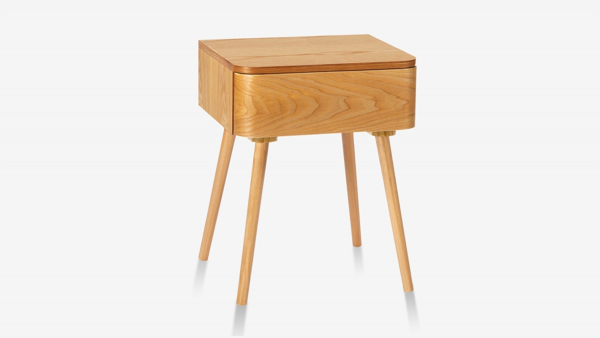 Table de nuit bois OGGI - 40x34x51 cm