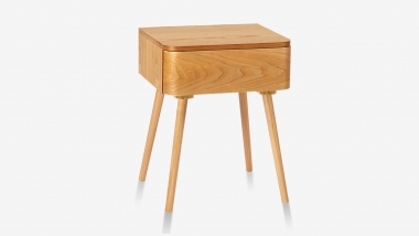 Table de nuit bois OGGI - 40x34x51 cm