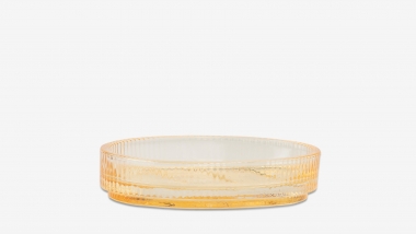 Porte savon verre jaune AQUA