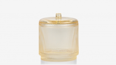 Boite coton verre jaune AQUA