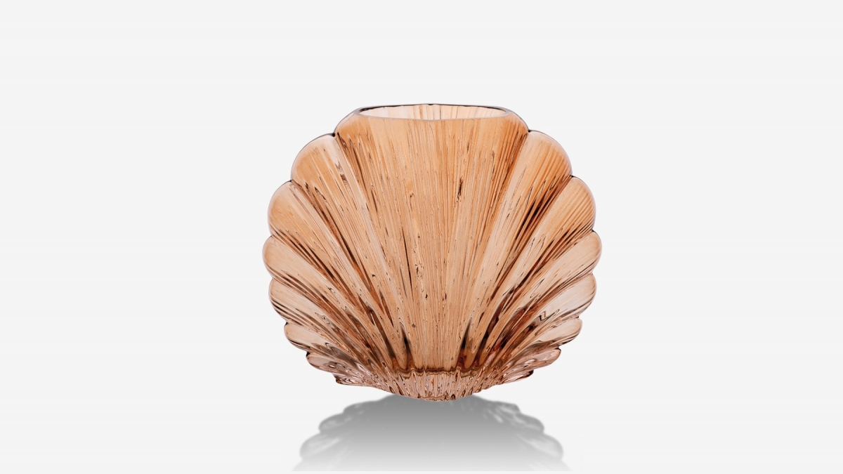 Vase marron - STELLA 25x12x21 cm