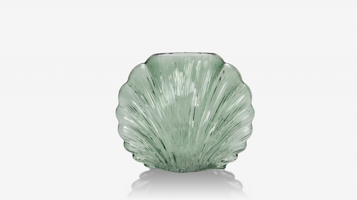 Vase vert - STELLA 25x12x21 cm