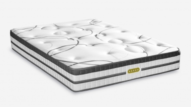 Matelas CONCORDE - Ressorts Ensachés et Mémoire de Forme - 26 cm