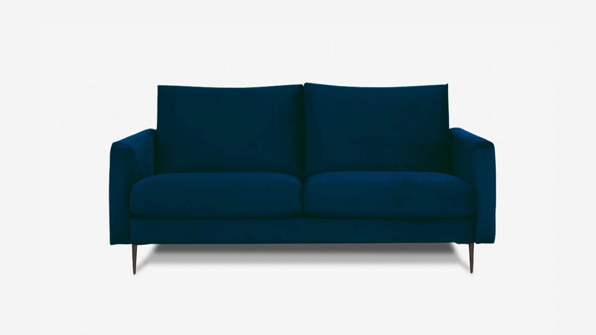 Canapé CARUSO - Velours Premium - Droit - 2 places