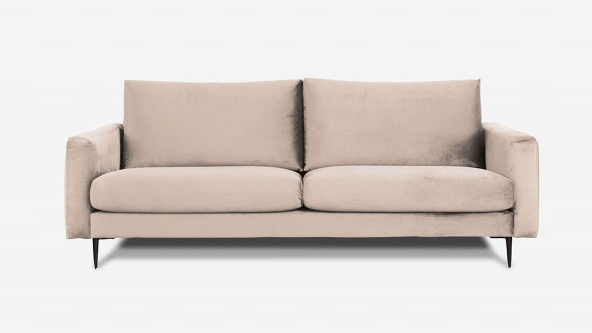 Canapé CARUSO - Velours - Droit - 3 places