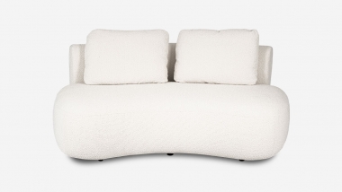 Canapé LUNA - Laine Bouclée - Droit - 2 places