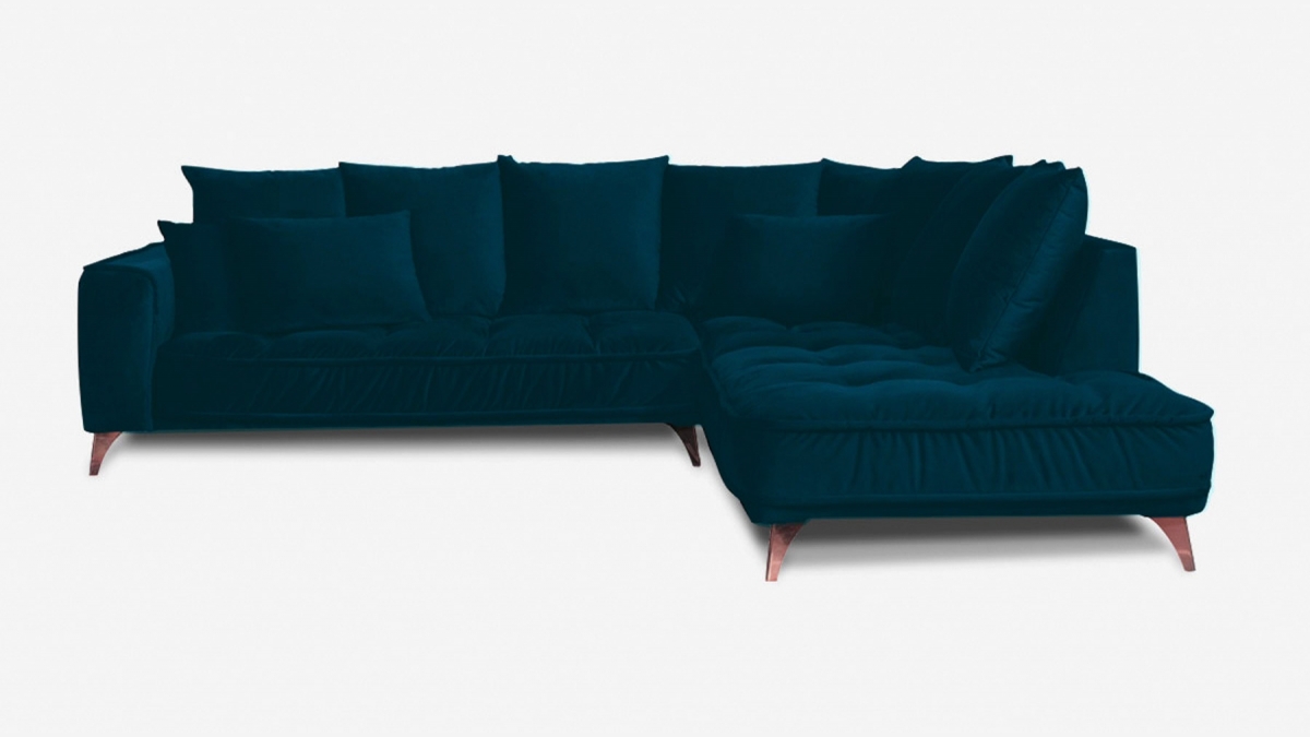 Canapé ALTAMO - Velours Premium - Angle - 4 places